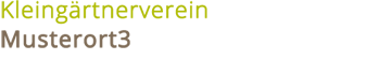 Kleingärtnerverein Musterort3 logo
