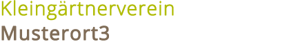 Kleingärtnerverein Musterort3 logo
